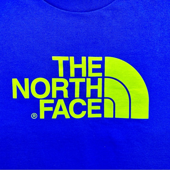 The North Face Blue And Neon Yellow T-shirt - Picture 4 of 5